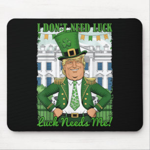St Patricks Day Trump Republikanisches Kleeblatt I Mousepad
