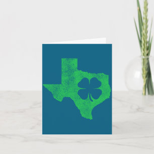 St. Patrick's Day Tx Texas Shamrock Grüne Irische Karte