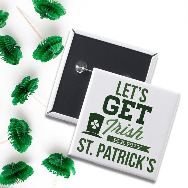 St. Patricks Day Typografie Button (Von Creator hochgeladen)
