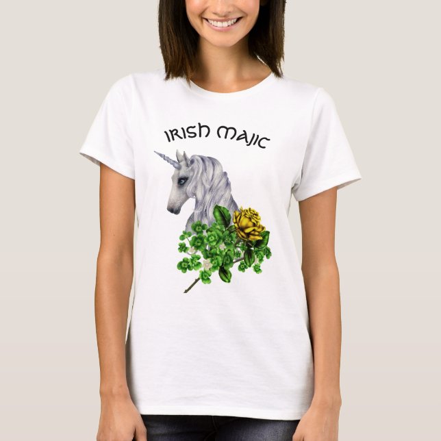 St. Patrick's Day Unicorn T - Shirt (Vorderseite)