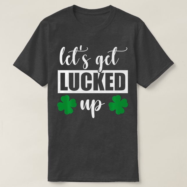 St Patricks Day Unique Men Funny Lasse Lu T-Shirt (Design vorne)