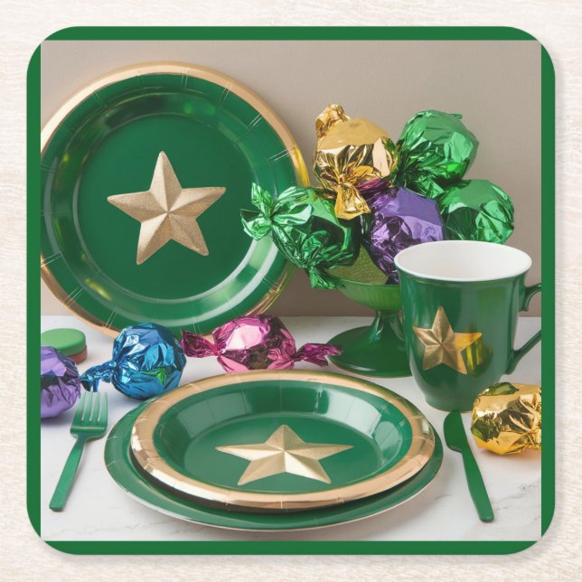 St. Patrick's Day Untersetzer Set (Vorderseite)