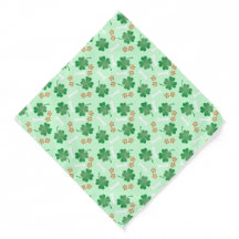 St Patricks Day Vierblättriges Kleeblatt Dog Bone