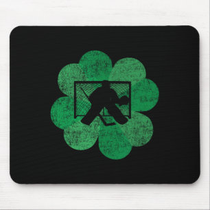 St Patricks Day Vierblättriges Kleeblatt - Lucky H Mousepad