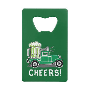 St Patrick's Day Vintage Camion Bière verte