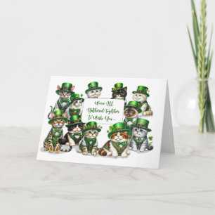 St Patricks Day Von der Gruppe Funny Cats Karte