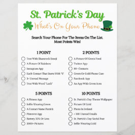 St. Patrick's Day Was ist auf deinem Handyspiel?