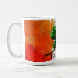 St. Patrick's Day - Wasserfarbe Clover Irland Flag Kaffeetasse