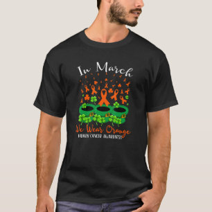 St Patrick's Day We Wear Orange Nieren Krebs Krieg T-Shirt