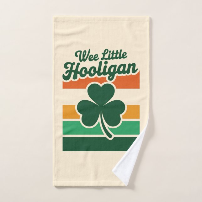 St Patricks Day Wee Little Hooligan Funny Handtuch (Handtuch)