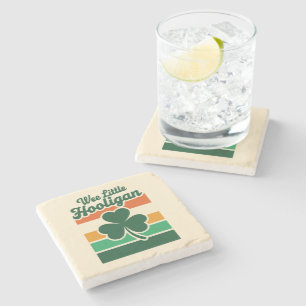 St Patricks Day Wee Little Hooligan Funny Steinuntersetzer