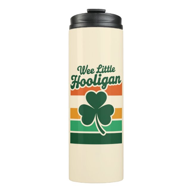 St Patricks Day Wee Little Hooligan Funny Thermosbecher (Vorderseite)