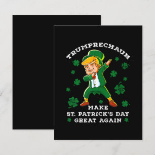 St. Patrick's Day wieder großartig Funny Trump Begleitkarte