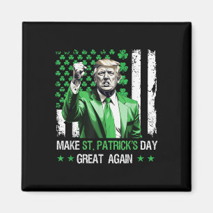 St Patricks Day wieder großartig Funny Trump Magnet