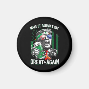 St. Patrick's Day wieder großartig Funny Trump Magnet