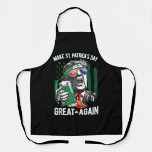 St. Patrick's Day wieder großartig Funny Trump Schürze