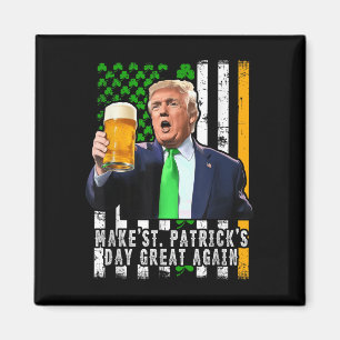St Patricks Day wieder großartig Irish American Magnet