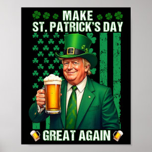 St. Patricks Day wieder großartig Trump Bär machen Poster