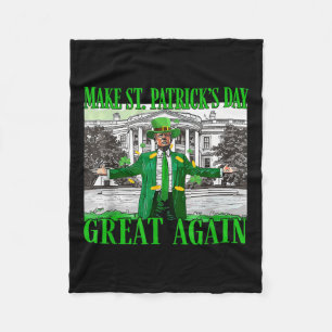 St. Patricks Day wieder großartig Trump Fleecedecke