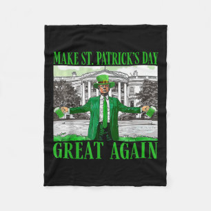 St. Patricks Day wieder großartig Trump Fleecedecke