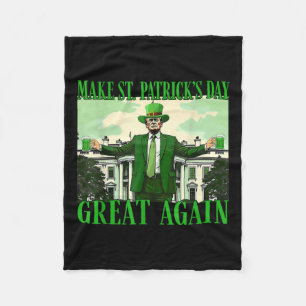 St. Patricks Day wieder großartig Trump Fleecedecke