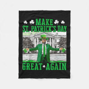 St. Patricks Day wieder großartig Trump Fleecedecke
