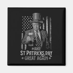 St. Patricks Day wieder großartig Trump Kleeblatt  Magnet