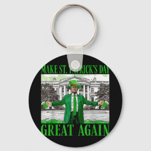 St. Patricks Day wieder großartig Trump Schlüsselanhänger