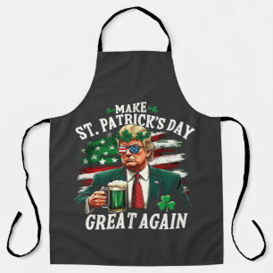 St. Patrick's Day wieder großartig Trump Schürze