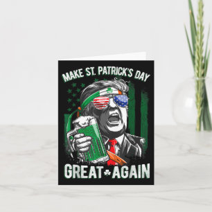 St. Patrick's Day wieder zum großen Glück Trump Bi Karte
