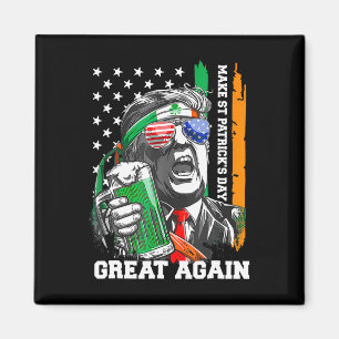 St. Patrick's Day wieder zum großen Glück Trump Bi Magnet