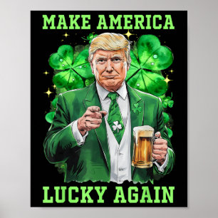 St Patricks Day wieder zum großen Kleeblatt für Tr Poster