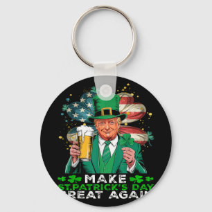 St Patricks Day wieder zum großen Kleeblatt für Tr Schlüsselanhänger
