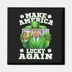 St. Patricks Day wieder zum großen Kleeblatt Trump Magnet