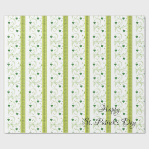 St. Patrick's Day Wrapping Paper Clover Geschenkpapier