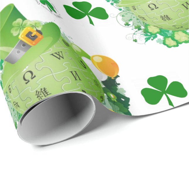 St. Patrick's Day Wrapping Paper Geschenkpapier (Rolleneckpunkt)