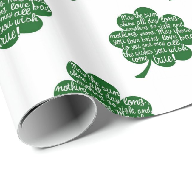 St. Patrick's Day Wrapping Paper Geschenkpapier (Rolleneckpunkt)