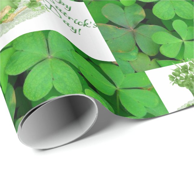 St. Patrick's Day Wrapping Paper Geschenkpapier (Rolleneckpunkt)