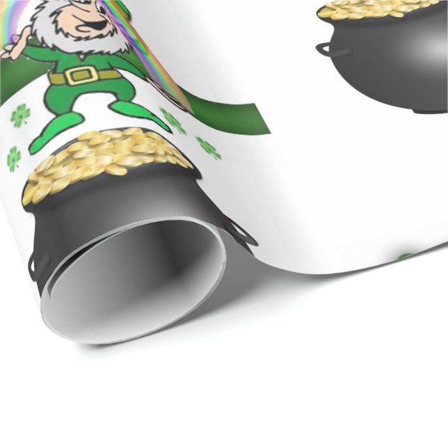 St. Patrick's Day Wrapping Paper Geschenkpapier (Rolleneckpunkt)