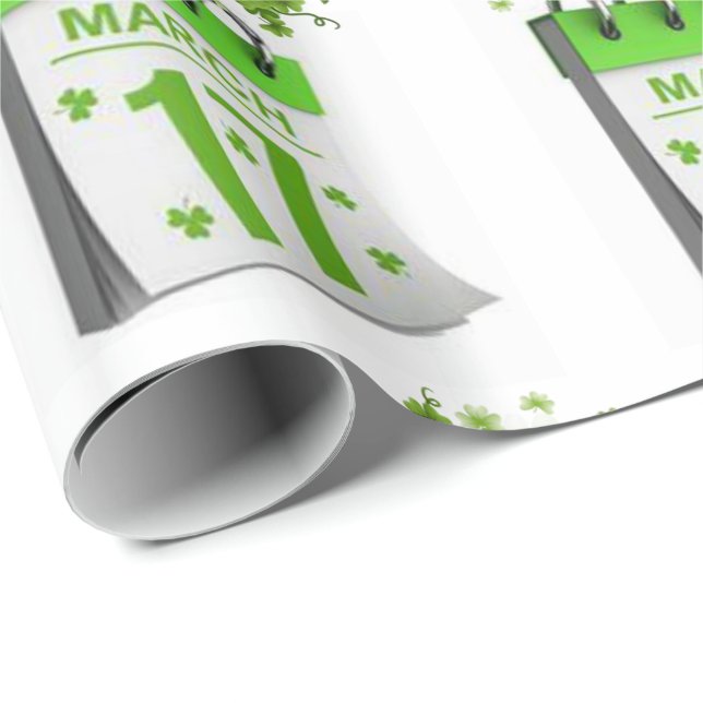 St. Patrick's Day Wrapping Paper Geschenkpapier (Rolleneckpunkt)