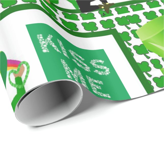 St. Patrick's Day Wrapping Paper Geschenkpapier (Rolleneckpunkt)
