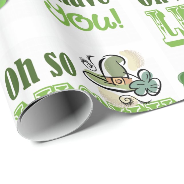St. Patrick's Day Wrapping Paper Geschenkpapier (Rolleneckpunkt)