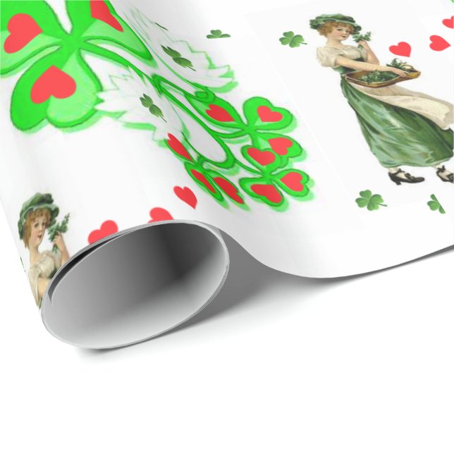 St. Patrick's Day Wrapping Paper Geschenkpapier (Rolleneckpunkt)