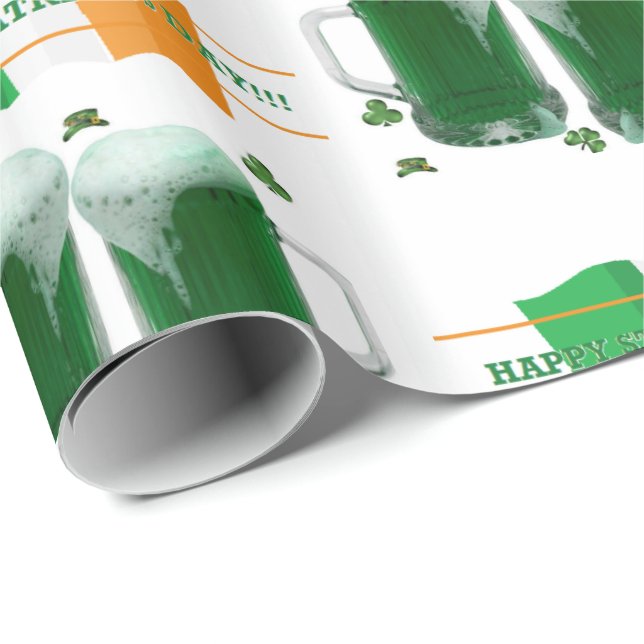 St. Patrick's Day Wrapping Paper Geschenkpapier (Rolleneckpunkt)