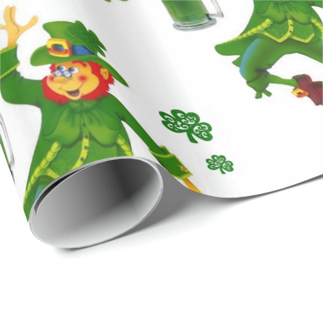 St. Patrick's Day Wrapping Paper Geschenkpapier (Rolleneckpunkt)