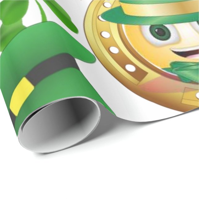 St. Patrick's Day Wrapping Paper Horseshoe Geschenkpapier (Rolleneckpunkt)