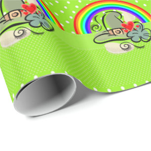 St. Patrick's Day Wrapping Paper Rainbow Geschenkpapier