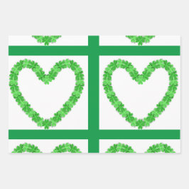 St. Patrick's Day Wrapping Paper Set von 3 Geschenkpapier Set