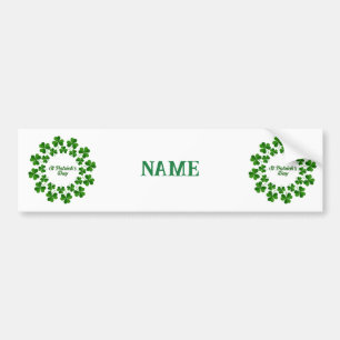 St Patrick's Day Wreath Thunder_Cove Autoaufkleber