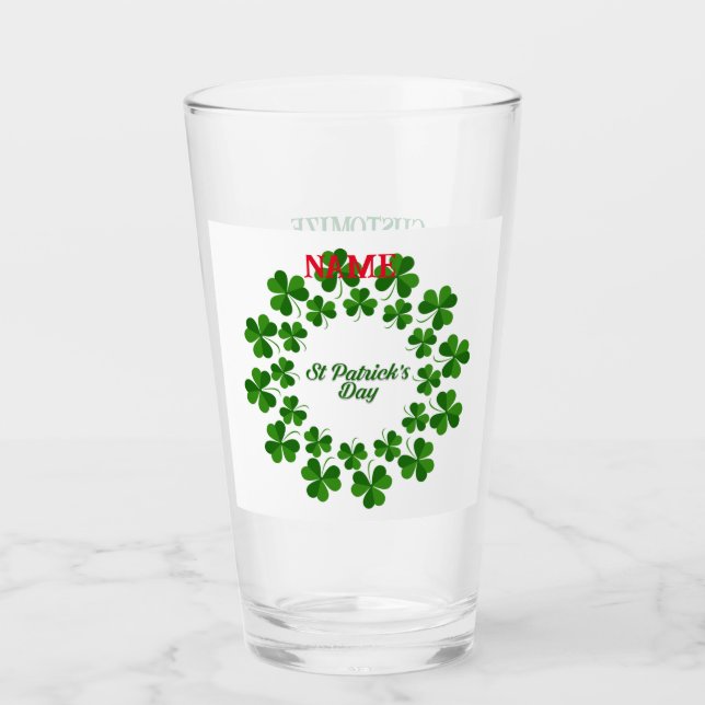 St Patrick's Day Wreath Thunder_Cove Glas (Vorderseite)